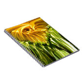 Abstraktes funky Retro Sonnenblume, ängstliche Geo Notizblock (Rechte Seite)