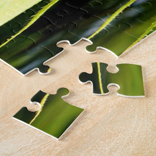 Abstraktes funky Retro Sonnenblume, ängstliche Geo Puzzle (Seite)