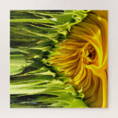 Abstraktes funky Retro Sonnenblume, ängstliche Geo Puzzle (Horizontal)