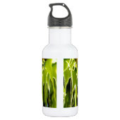 Abstraktes funky Retro Sonnenblume, ängstliche Geo Trinkflasche (Rückseite)