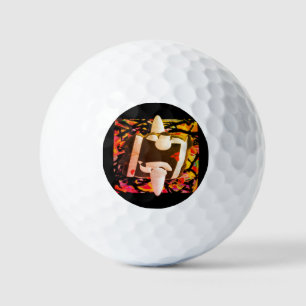 Abstraktes futuristisches Design, moderner Schlüss Golfball