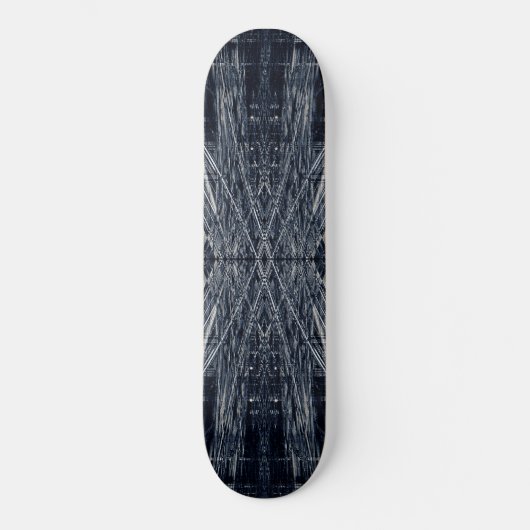 Abstraktes futuristisches Muster Skateboard (Vorderseite)