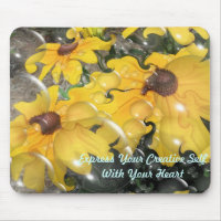 Abstraktes Gänseblümchen Mousepad