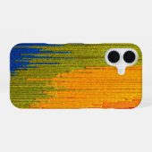 abstraktes Garn-Design iPhone 16 Hülle (Rückseite (Horizontal))
