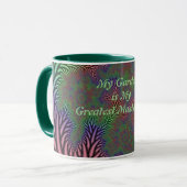 Abstraktes Gartengemälde Tasse (Vorderseite Links)