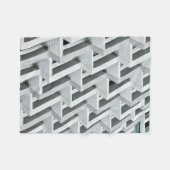 Abstraktes Gebäude Fleecedecke (Vorderseite (Horizontal))
