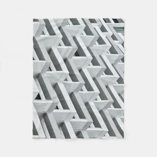 Abstraktes Gebäude Fleecedecke (Vorderseite)