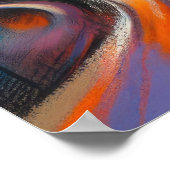 Abstraktes Gebäude - Hart Pastell Zeichnend VI Poster (Ecke)