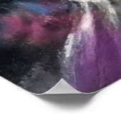 Abstraktes Gebäude - harte Pastelle Zeichn III Poster (Ecke)