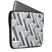 Abstraktes Gebäude Laptopschutzhülle (Vorne Rechts)