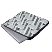 Abstraktes Gebäude Laptopschutzhülle (Vorne Knopf)