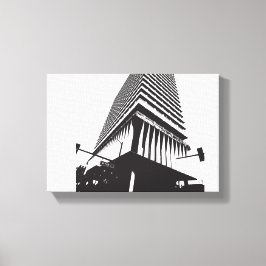 Abstraktes Gebäude-Poster Leinwanddruck