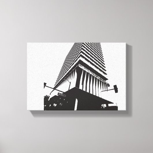 Abstraktes Gebäude-Poster Leinwanddruck (Vorderseite)