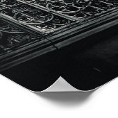 Abstraktes Gebäude Schwarz/Weiß Poster (Ecke)