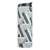 Abstraktes Gebäude Thermosbecher (Nach links gedreht)