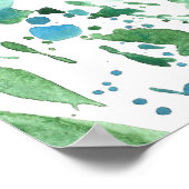 Abstraktes Gebiet der Blume Poster (Ecke)