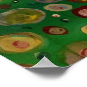 Abstraktes Gebiet der Blume Poster (Ecke)