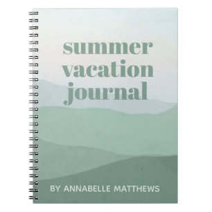 Abstraktes Gebirgswasser Reise Notizblock