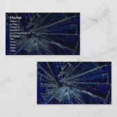 Abstraktes gebrochenes Glas Visitenkarte (Vorne/Hinten)