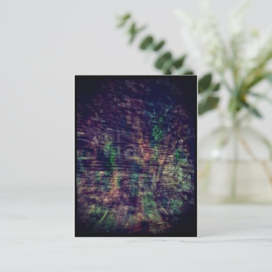 Abstraktes Geisteszeichen und -baum Postkarte (Stehend Vorderseite)