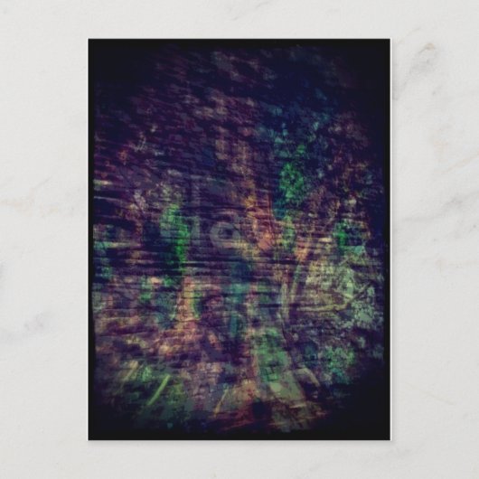 Abstraktes Geisteszeichen und -baum Postkarte (Vorderseite)