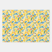 Abstraktes Gelb, Blau und Grün Geschenkpapier Set (Vorderseite 2)
