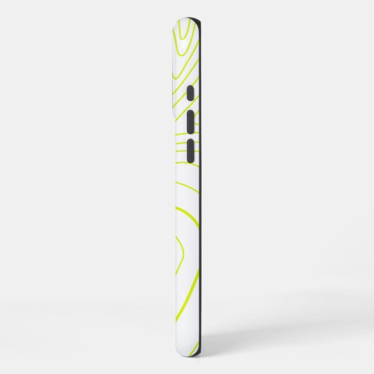 abstraktes Gelb iPhone Hülle (Linke Seite)