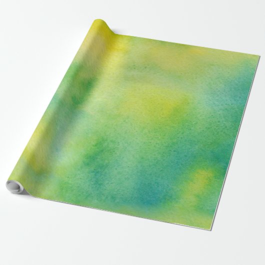 Abstraktes Gelb- und Grünpapier Geschenkpapier (Ungerollt)