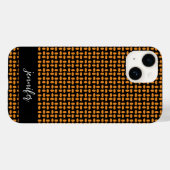 Abstraktes gelbes Muster mit benutzerdefinierbarem Case-Mate iPhone Hülle (Rückseite (Horizontal))