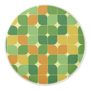 Abstraktes Gelbgelb aus dem Mittelalter Keramikknauf