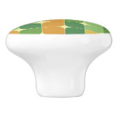 Abstraktes Gelbgelb aus dem Mittelalter Keramikknauf (Seitenansicht)