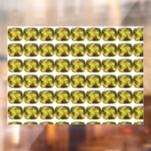 Abstraktes Gelbmuster Fensteraufkleber (Blatt 2)