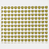 Abstraktes Gelbmuster Fleecedecke (Vorderseite (Horizontal))
