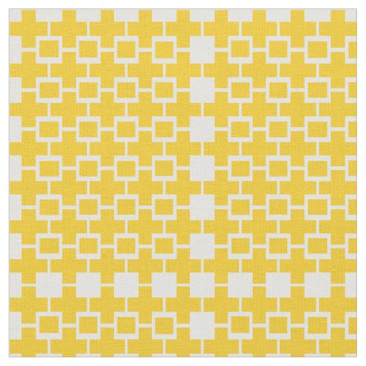 Abstraktes Gelbwürfelgewebe Stoff (Nahaufnahme)