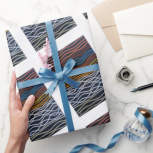 Abstraktes Gemälde am Meer von Alfred Fox Geschenkpapier