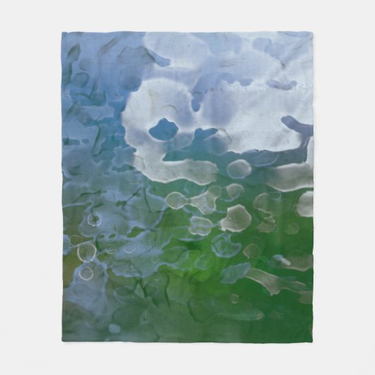 Abstraktes Gemälde auf Beton. 2d Abbildung. Va Fleecedecke (Vorderseite)