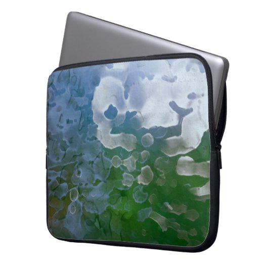 Abstraktes Gemälde auf Beton. 2d Abbildung. Va Laptopschutzhülle (Vorderseite Links)