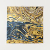 Abstraktes Gemälde aus geschmolzenem Gold | Beste Wandteppich (Vorderseite)