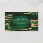 Abstraktes Gemälde aus grünem Marmor Visitenkarte (Vorderseite)