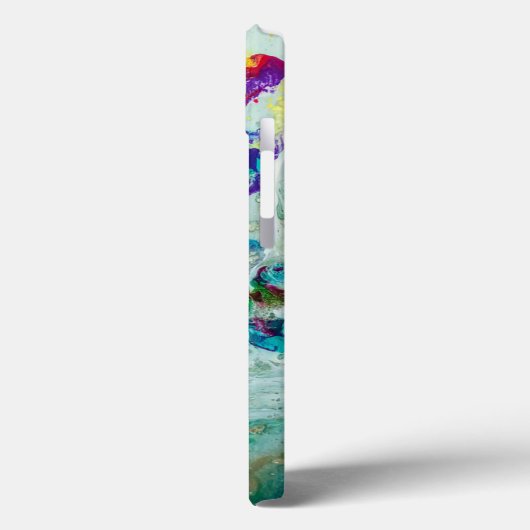 Abstraktes Gemälde aus Hummingvogelgarten Case-Mate iPhone Hülle (Rückseite / Links)