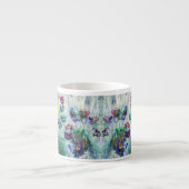 Abstraktes Gemälde aus Hummingvogelgarten Espressotasse (Vorderseite)