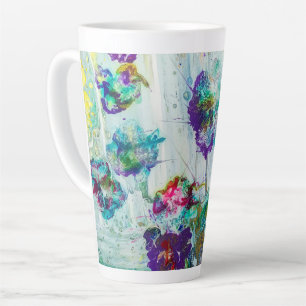 Abstraktes Gemälde aus Hummingvogelgarten Milchtasse