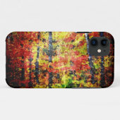 Abstraktes Gemälde aus Weißholz im Herbst Case-Mate iPhone Hülle (Rückseite (Horizontal))