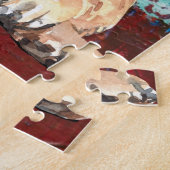 Abstraktes Gemälde des künstlerischen Schäfers Puzzle (Seite)