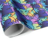 Abstraktes Gemälde Geschenkpapier (Rolleneckpunkt)