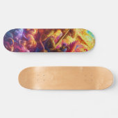 Abstraktes Gemälde im Himmelskonflikt Skateboard (Horizontal)