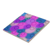 Abstraktes Gemälde in farbenfroher Sphäre Fliese (Seite)