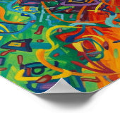 Abstraktes Gemälde Poster (Ecke)