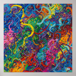 Abstraktes Gemälde Poster