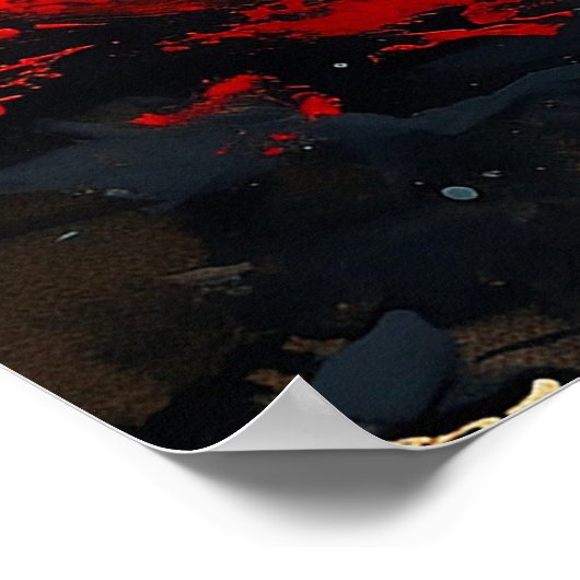 Abstraktes Gemälde Poster (Ecke)